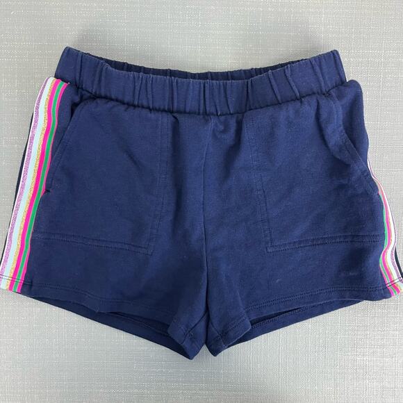 J. Crew Girls Navy Blue Rainbow Trim Short Medium - Picture 5 of 5